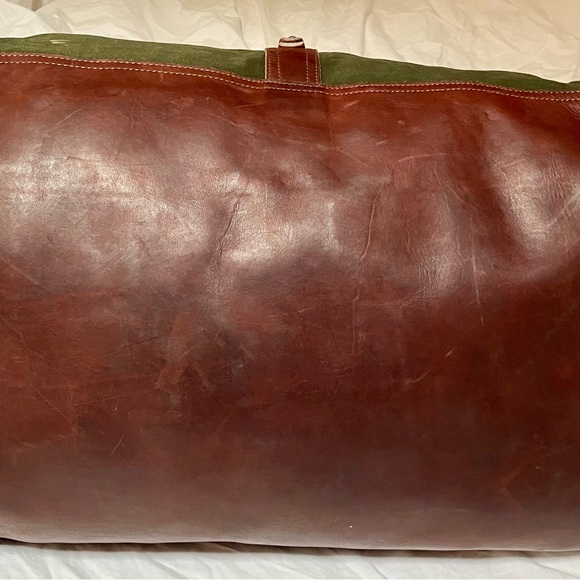 Vintage Orvis canvas and leather duffel bag set - Picture 2 of 16